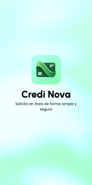 Pantalla de inicio de la aplicación Credi Nova